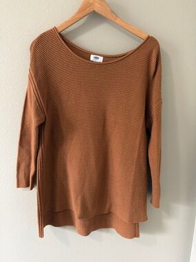 Old Navy Women's Scoopneck Lightweight Sweater - Rust Brown
